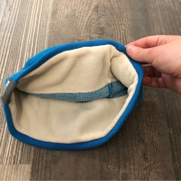 North Face Beanie Winter Hat Blue - Picture 3 of 5